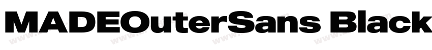 MADEOuterSans Black字体转换